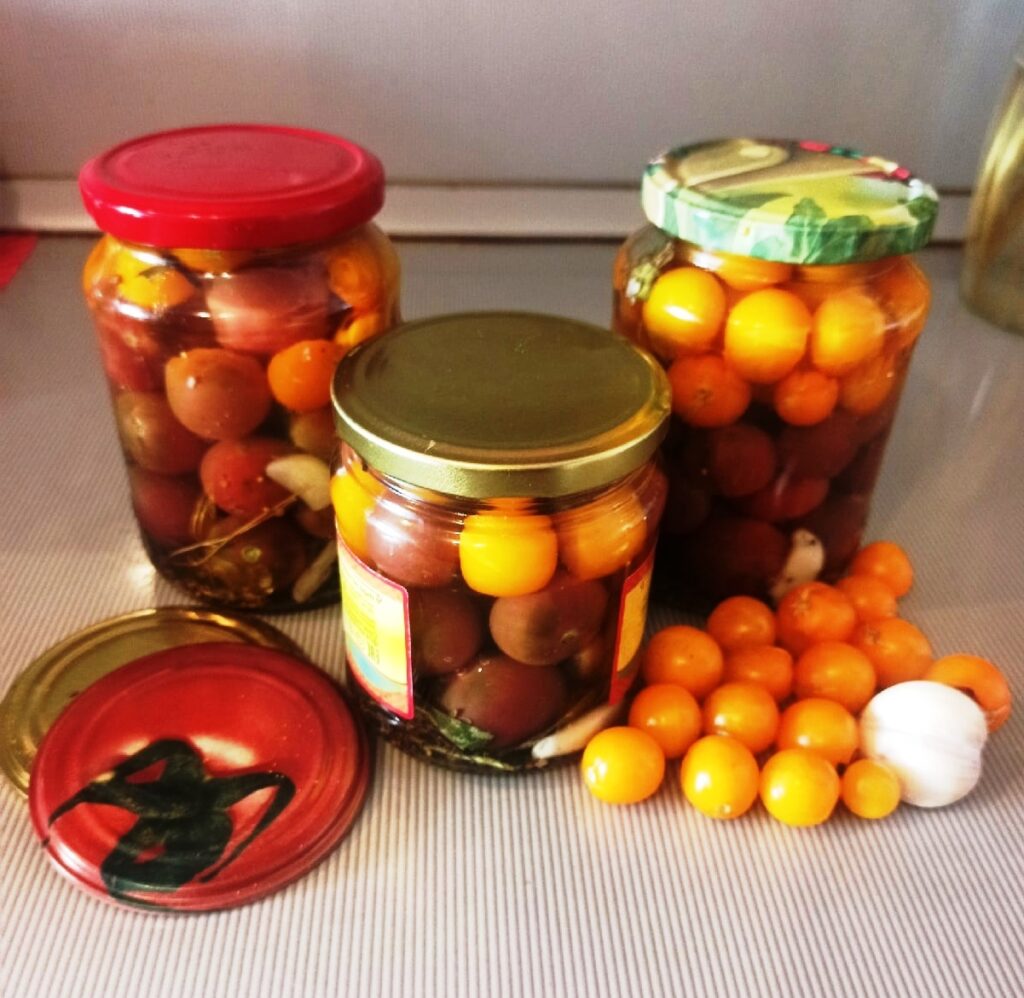 Томаты с оливковым маслом