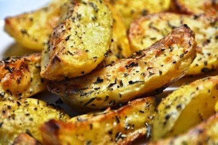Картофель с оливковым маслом