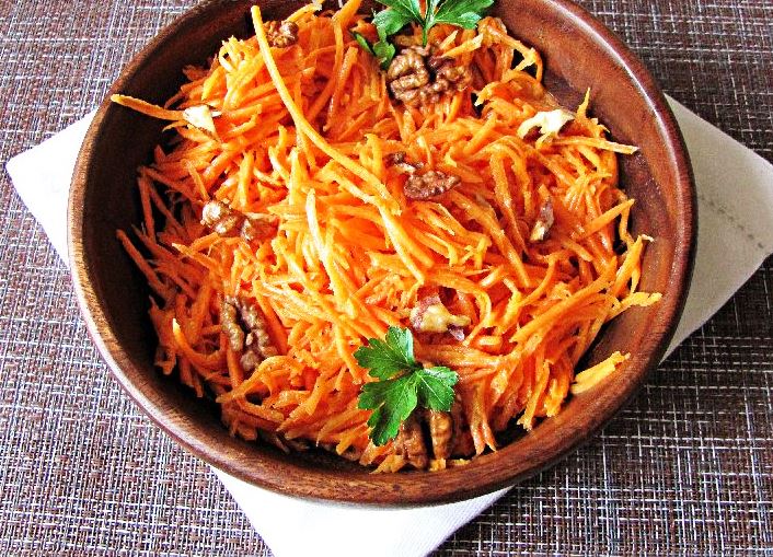 Салат из моркови с маслом расторопши
