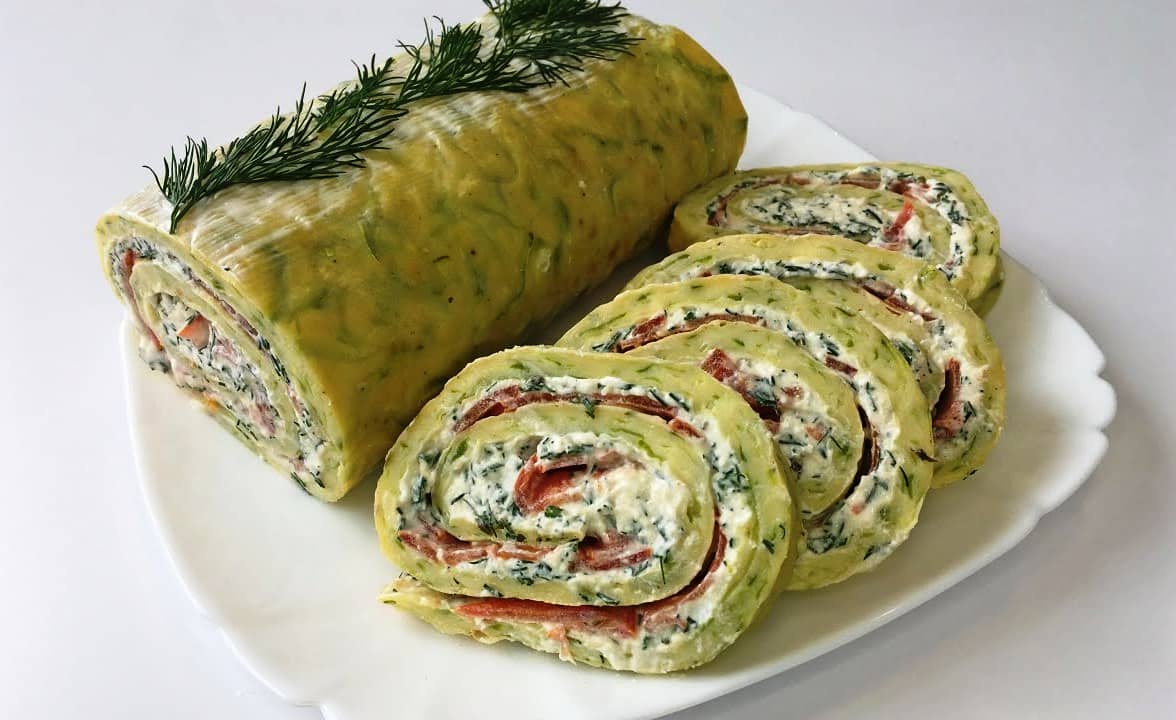 Картофельный рулет с маслом черного тмина