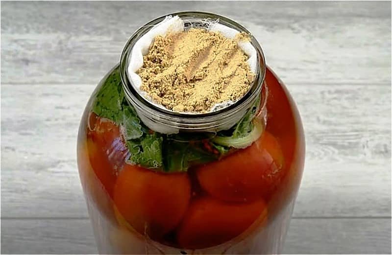 Маринованные томаты с горчичным порошком