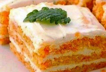 Морковный торт с тыквенным маслом 