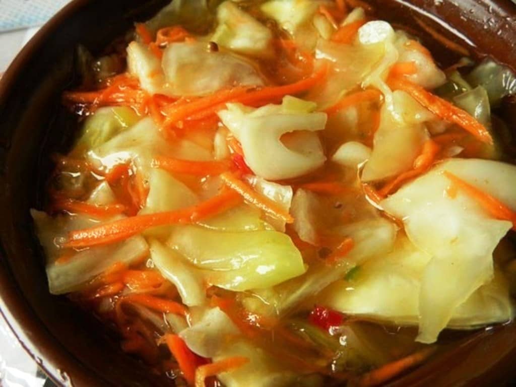 Маринованная капуста в горчичном маринаде