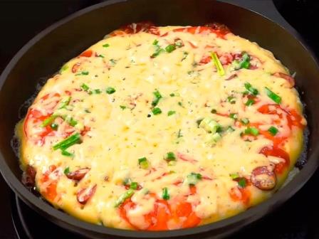 Пицца на кукурузном масле 