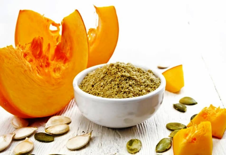 Pumpkin seed flour in natural skincare