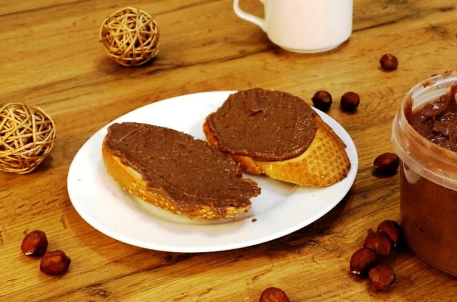 Nutella with hazelnuts