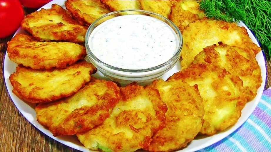 Кабачки в клярі з гірчичного борошна