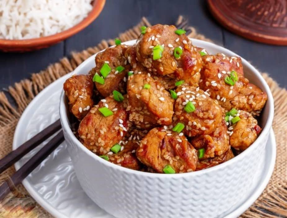 Pork with sesame