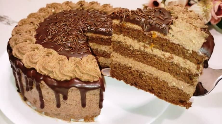 Prague cake with almond flour