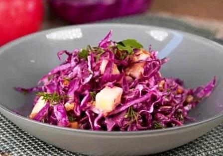 Cabbage and apple salad