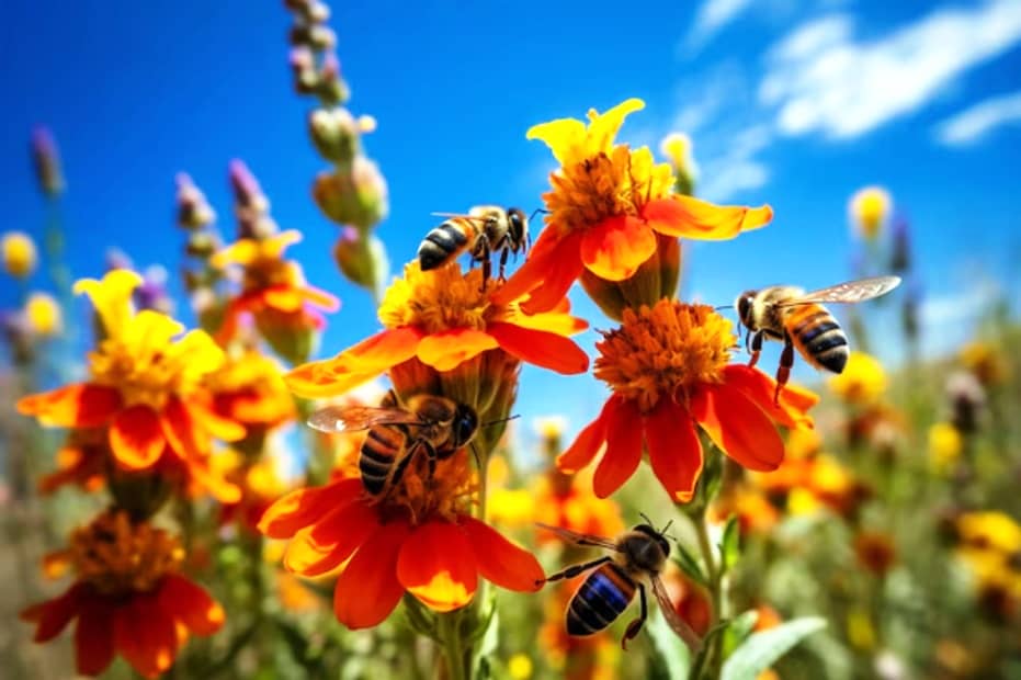 Swarming instinct in bees