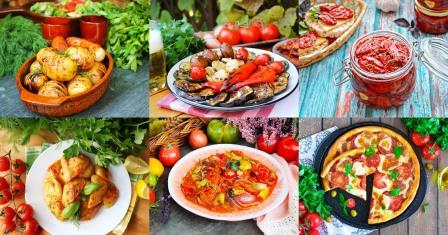 Dishes with oregano