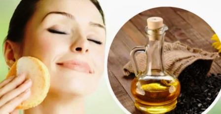 Sunflower oil for skin