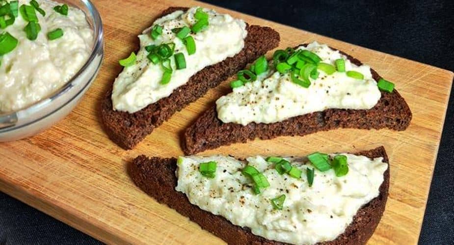 Herring and egg spread appetizer